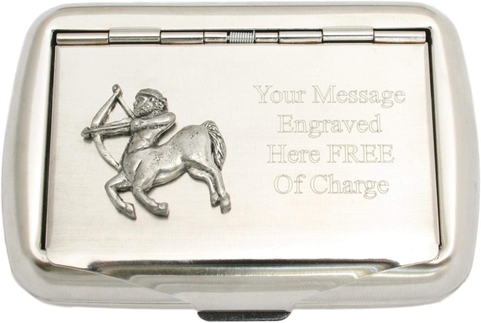 Sagittarius The Archer Tobacco Tin with Free Engraving Gift 308