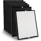 6-Pack Replacement Filter Compatible with AD3000 AD3000M AD3000Pro Air Purifier, Includes 1 High-Efficiency Filter, 1 Activated Carbon VOC Filter & 4 Extra Pre-Filters, Premium 3-Stage Filtration