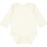 RABBIT SKINS Infant Long Sleeve Fine Jersey Bodysuit for Baby Boys & Girls