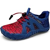 WateLves Toddler/Little/Big/Kid Water Shoes Wide Barefoot Aqua Athletic Sneakers Girls Boys Hiking Beach Swim Fast Dry Shoes Built-in Heel Grips