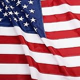 Anley EverStrong Series American US Flag 6x10 Foot Heavy Duty Nylon - Embroidered Stars and Sewn Stripes - 4 Rows of Lock Sti
