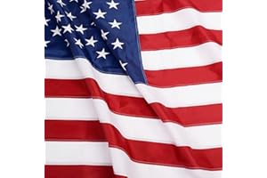 ANLEY EverStrong Series American Flag 6x10 Foot Heavy Duty - Embroidered Stars and Sewn Stripes - 4 Rows of Lock Stitching - US National Banner Flags with Brass Grommets 6 X 10 Ft