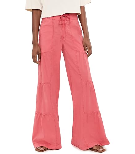 Amazon.com: XCVI Willowy Wide Leg Stretch Poplin Pant Mink XL