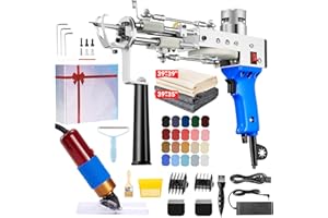 BESGEER Rug Tufting Gun with Carpet Trimmer Kit - Rug Gun with Tufting-Shears with Tufting Cloth, 2 in 1 Cut & Loop Pile Carp