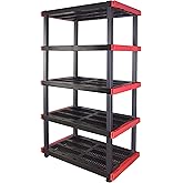 CX Craftsman 5-Tier Highly Durable Storage Rack, 5 Shelves That Support up to 200lbs/shelf, Organization and Storage, Weather