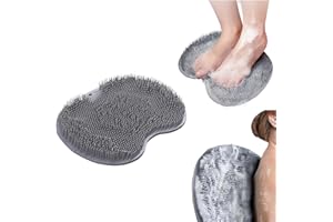 shower foot scrubber mat (Gray)