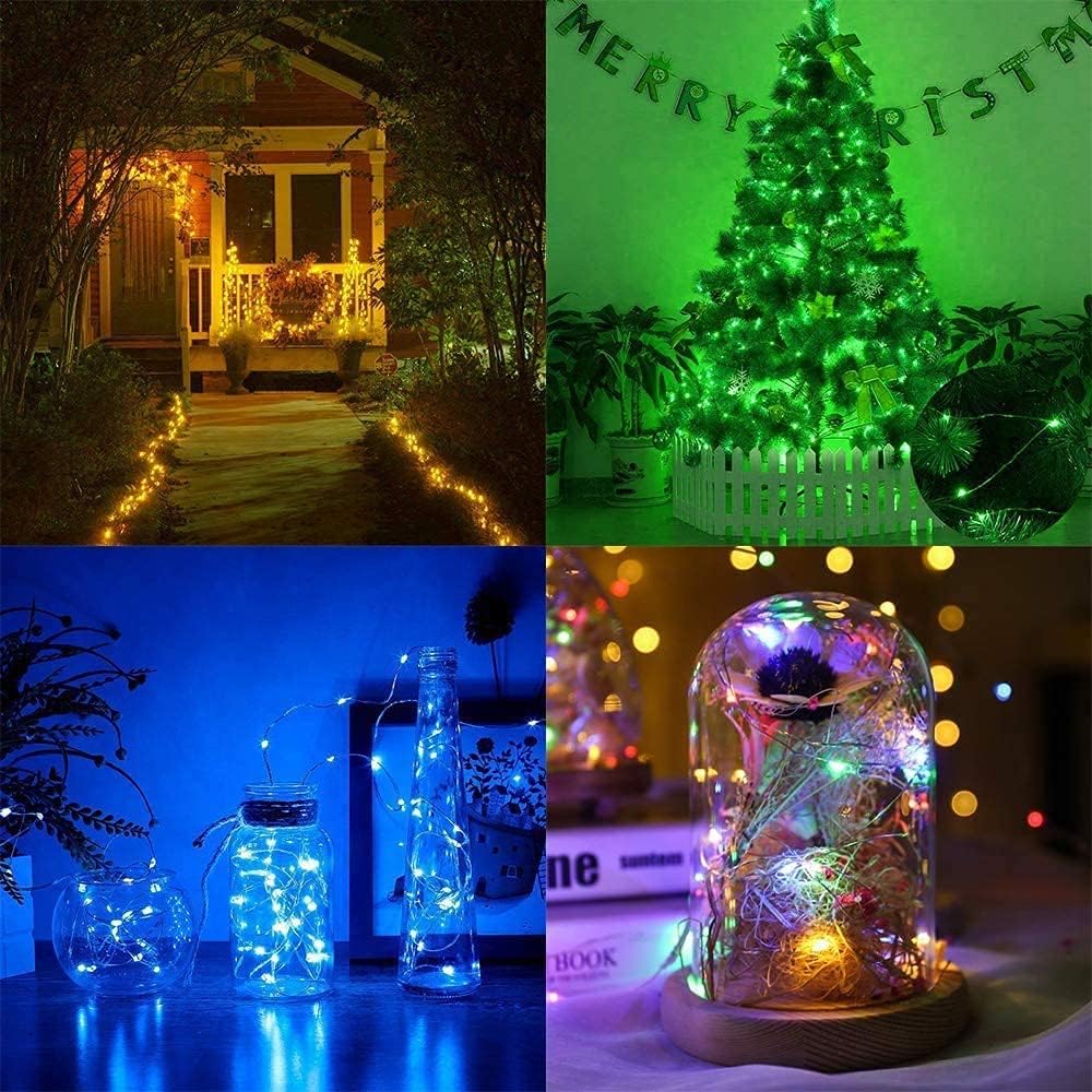 Ollny Fairy Lights Color Changing 200 LED 66 FT RGB Copper Wire multicolor Fairy Lights USB Powered with 10 Colors 64 Functions Remote&Timer String Lights for Indoor Outdoor Decoration Party Christmas: Home Improvement