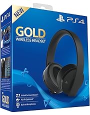 Sony PlayStation 4 Gold Cuffie Wireless, Nero