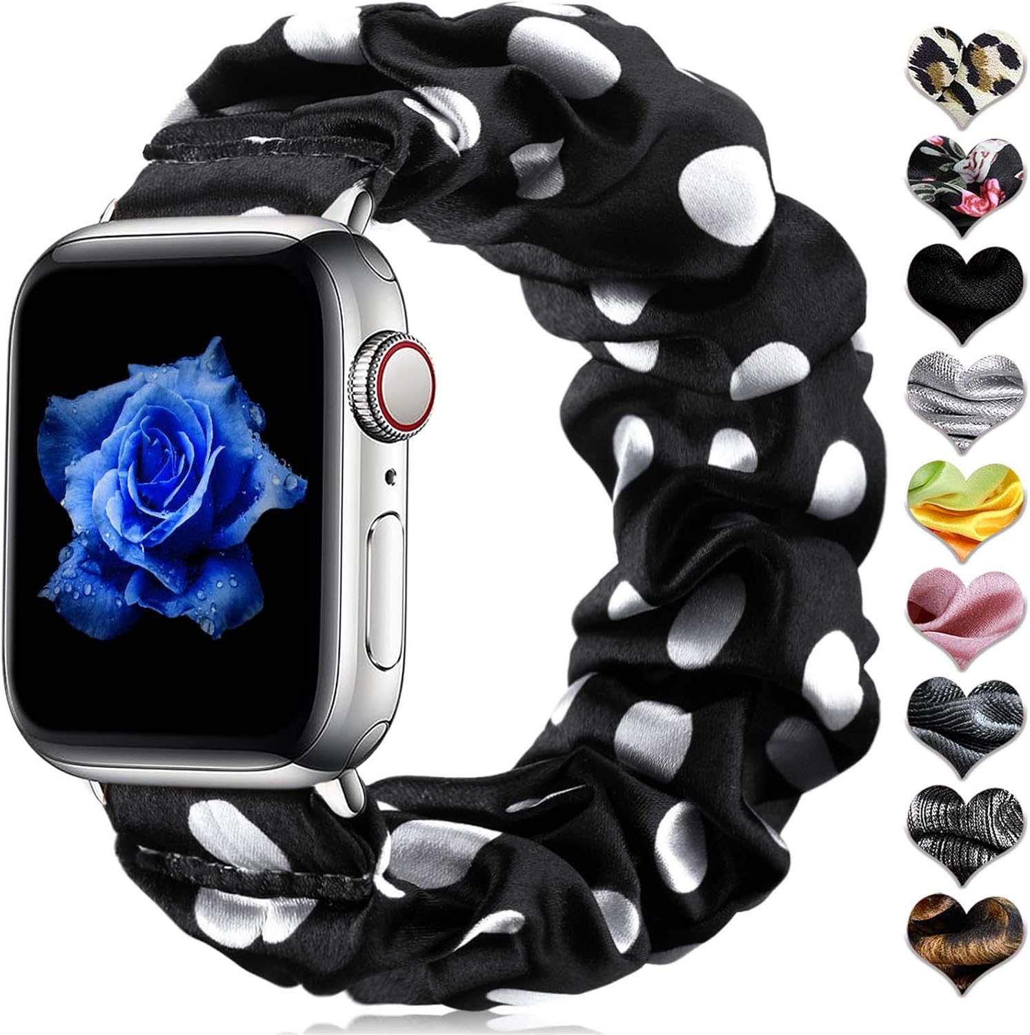 CeMiKa Elastic Strap Compatible with Apple Watch Strap 42mm 44mm 45mm 49mm