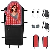 Largest 2704 LEDs Dual Full Body Red Light Therapy Mat, Easy Cleaning Premium TPU Red Light Blanket for Full Body, Dual Wavelength Infrared Red Light Blanket with 5 Levels of Lightness, 288W