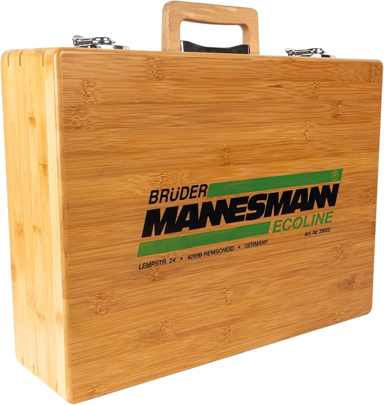 Brüder Mannesmann Werkzeuge M29002 - Maletín de herramientas (108 piezas, bambú)
