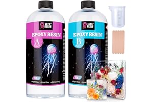 LET'S RESIN 1/2 Gallon Casting Epoxy Resin,Bubble Free & Crystal Clear Epoxy Kit,2 Part Resin and Hardener for Jewelry Making,Crafts,Art