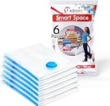 1ABOVE Jumbo Vacuum Storage Bags Pack of 6, Mould Moisture Proof, Double Zip