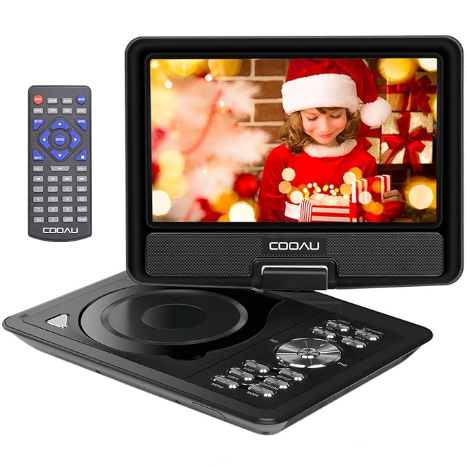 title=COOAU 11.5" Lettore DVD Portatile, 5 ore Batteria ricaricabile, con 270° display
