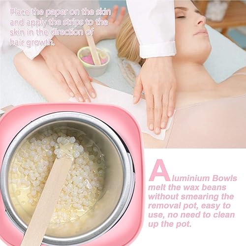 Waxing Kit, Auperwel Hard Wax Kit for Hair Removal Wax Warmer with