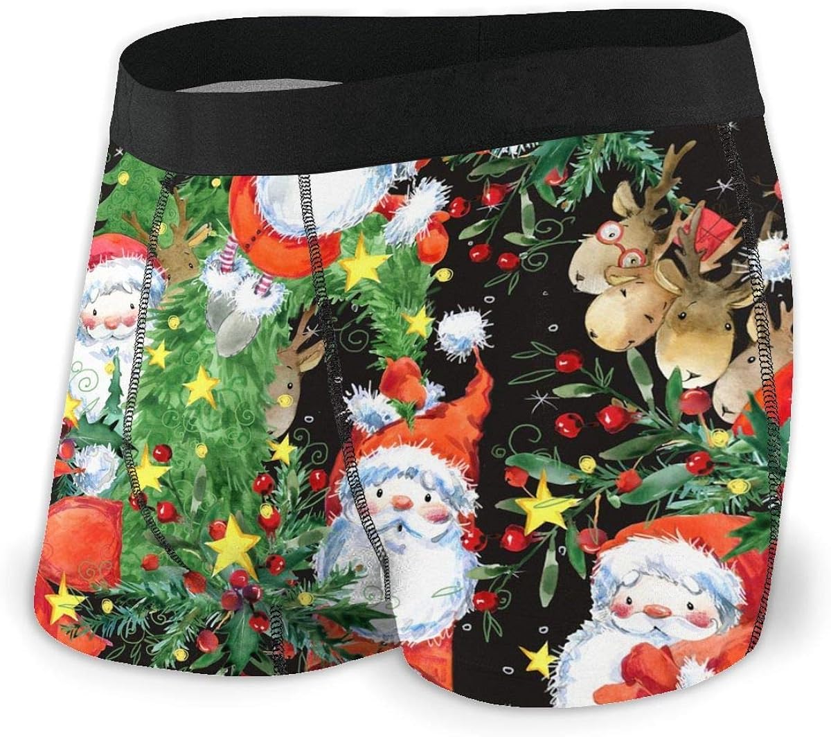 Boxer Uomo Natale Divertenti - Mutande Hipster Con Stampa 3D, Elasticizzate E Traspiranti - Foto 5