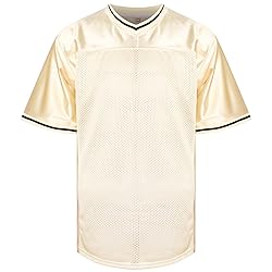Blank Football Jerseys Mesh Athletic Football Shirt