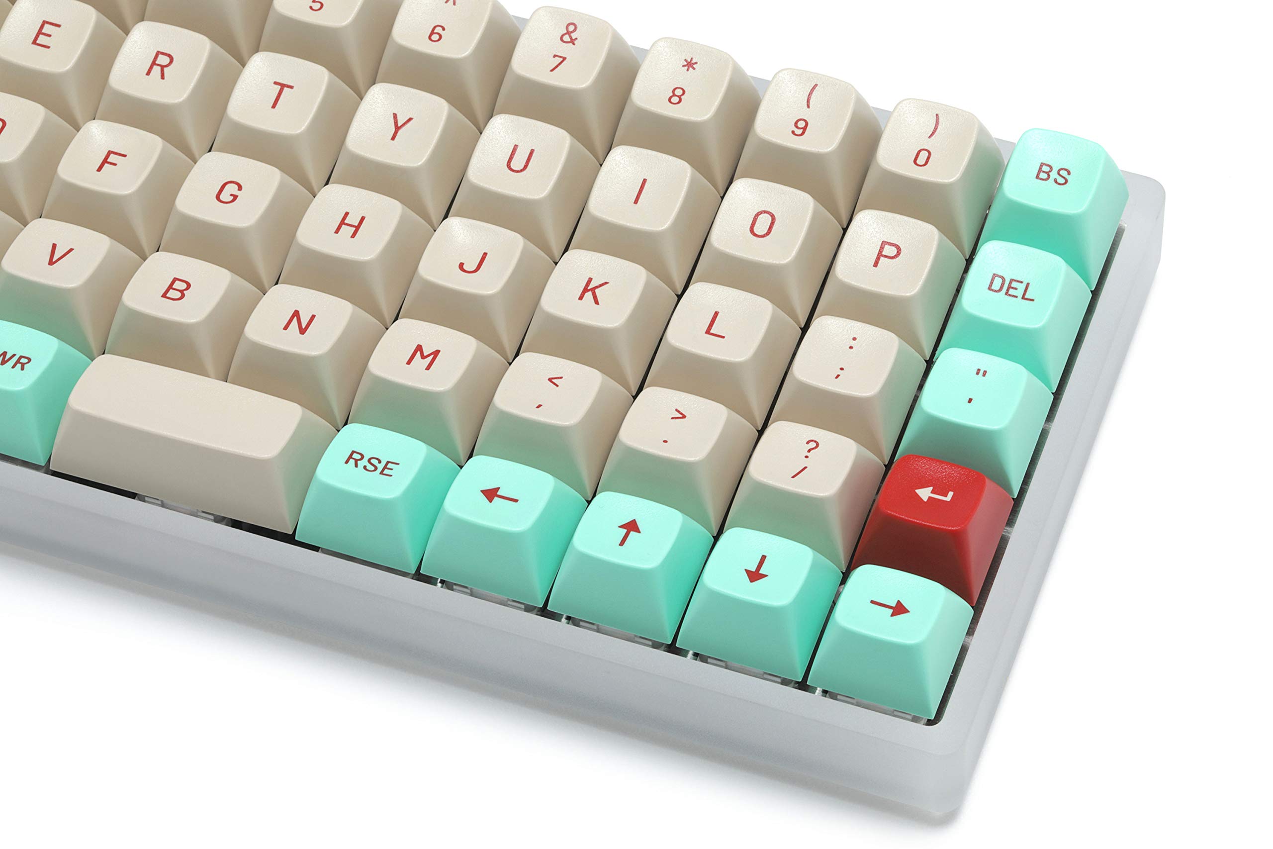 DROP MT3 Jukebox Keycap Set, ABS Hi-Profile Keycaps, Doubleshot Legends, MX Style Covers Ortholinear Keyboards (Ortho Kit)