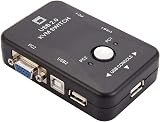 IGUATU 5-Pack 2 Port KVM Switch VGA USB 2.0 Keyboard Mouse 1920x1440 view 4