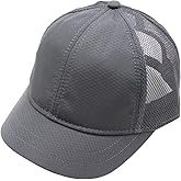 KCZAKA Quick Dry Net Short Brim Baseball Cap Unisex Back Mesh Breathable Snapack Trucker Caps Adjustable Umpire Hats SS115