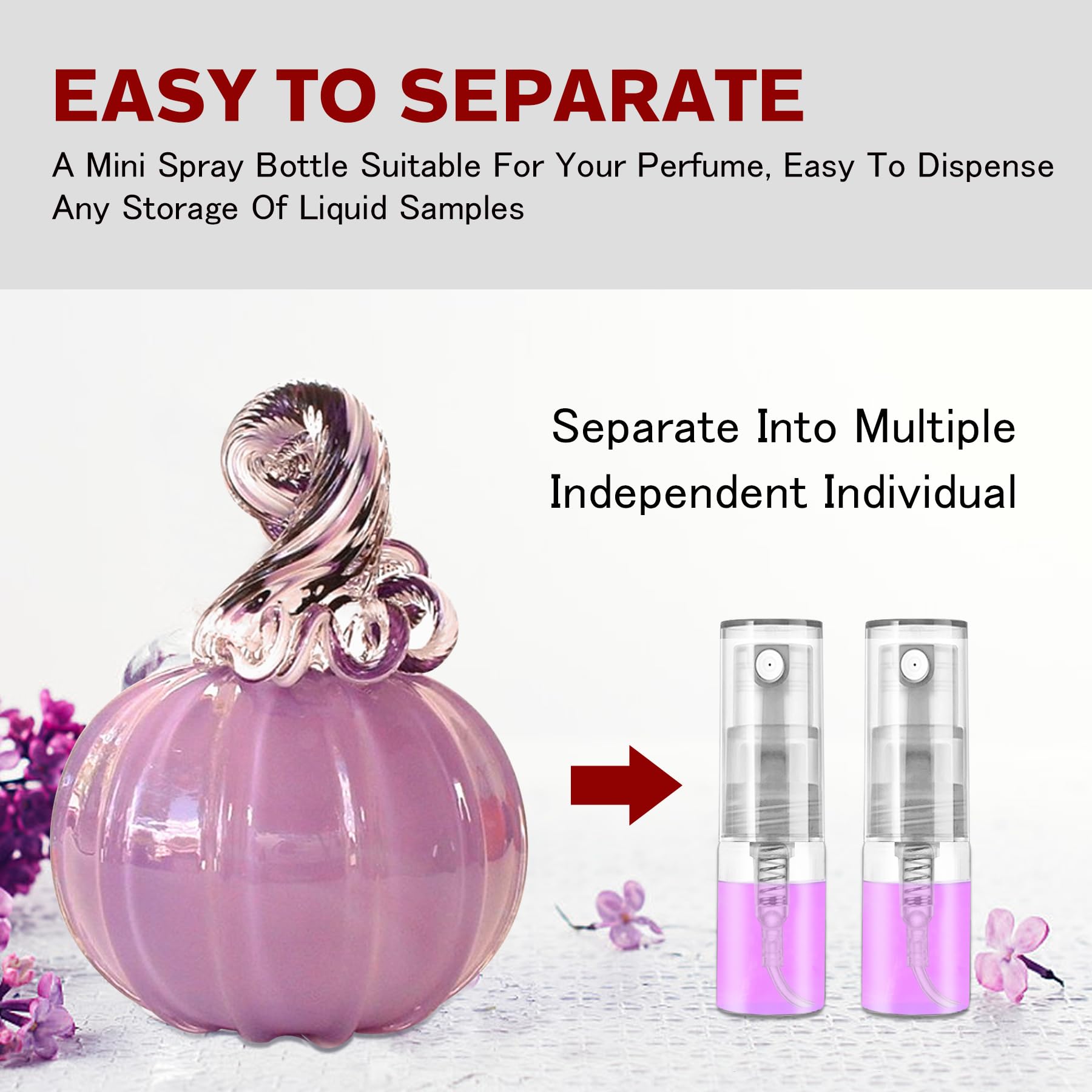 Csdtylh Mini Spray Bottle 2ml, Refillable Glass Spray Bottle, Glass Bottle Atomizer, Perfume Mouthwash Atomizer for Cleaning Refillable Container for Travel, Essential Oils, Perfume 60 Pcs, 2ml