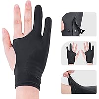 Artist Drawing Glove 3-Layer Palm Rejection [2 Pack] Right Left Hand Digital Art Graphic Tablet Gloves