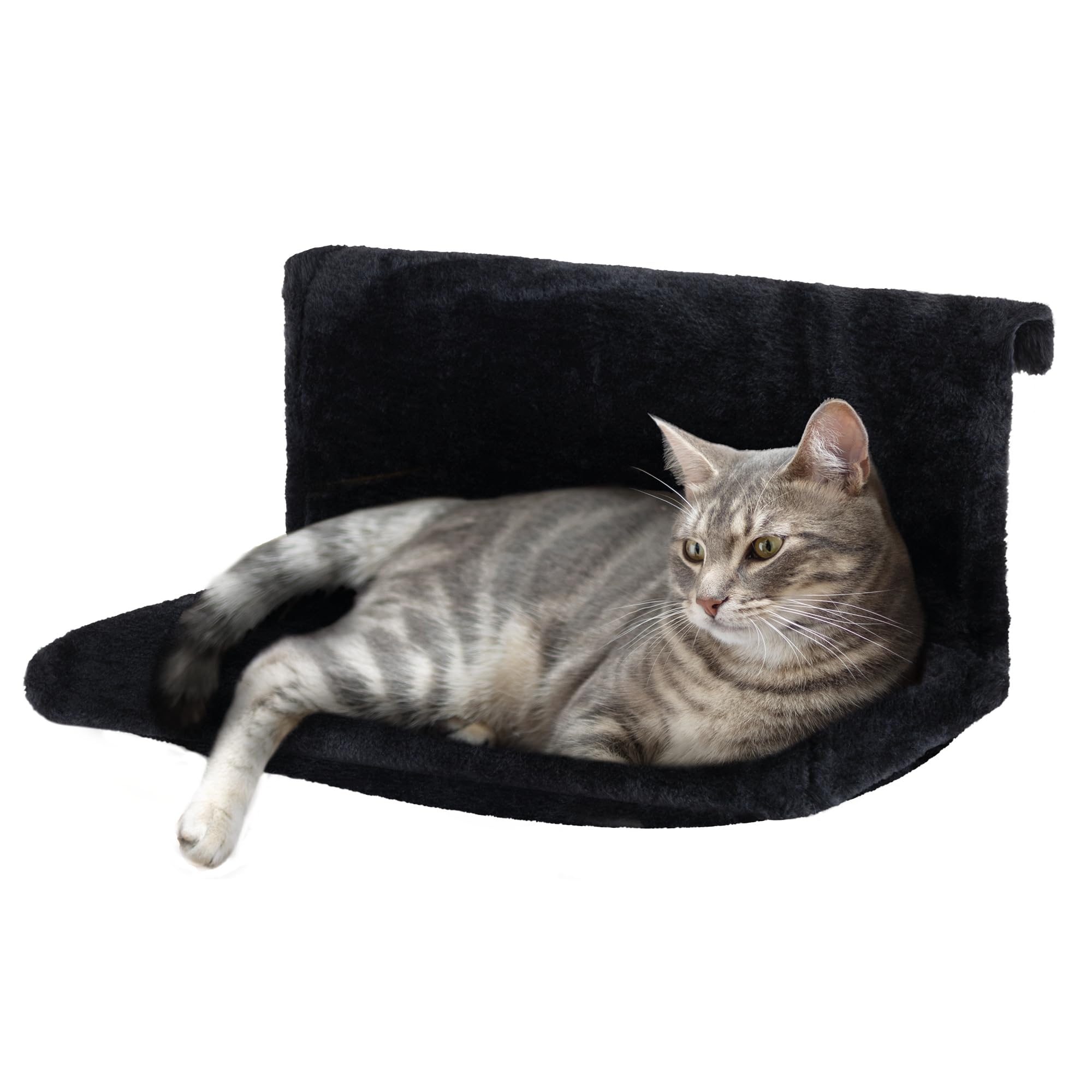 Petlicity Warm and Cosy Pet Cat and Dog Radiator Bed (Black)