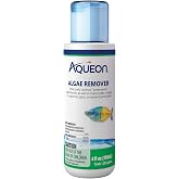 Aqueon Fish Tank Aquarium Algae Remover, 4 oz | Fish tank algae remover for freshwater aquariums with fish and plants; controls green water blooms and decor algae