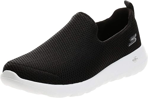 Skechers Men's Go Walk Max Athletic Slip On Walking Shoe, Black/White, 10 XW US