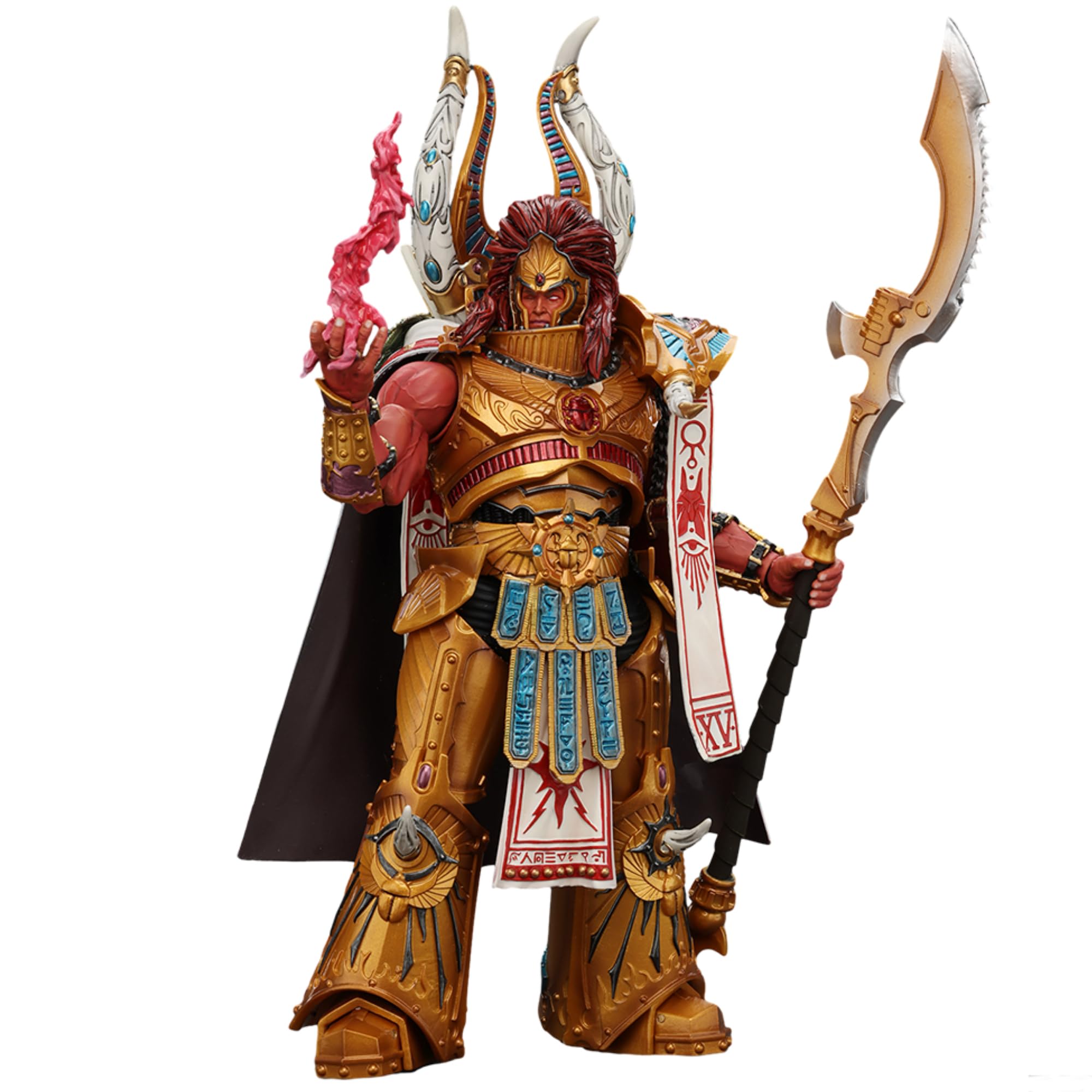 TOYVERSE JOYTOY 1/18 Warhammer The Horus Heresy Action Figure, Thousand Sons Magnus The Red Primarch of The XVth Legion, Movable Joints Character Model, Age 15+
