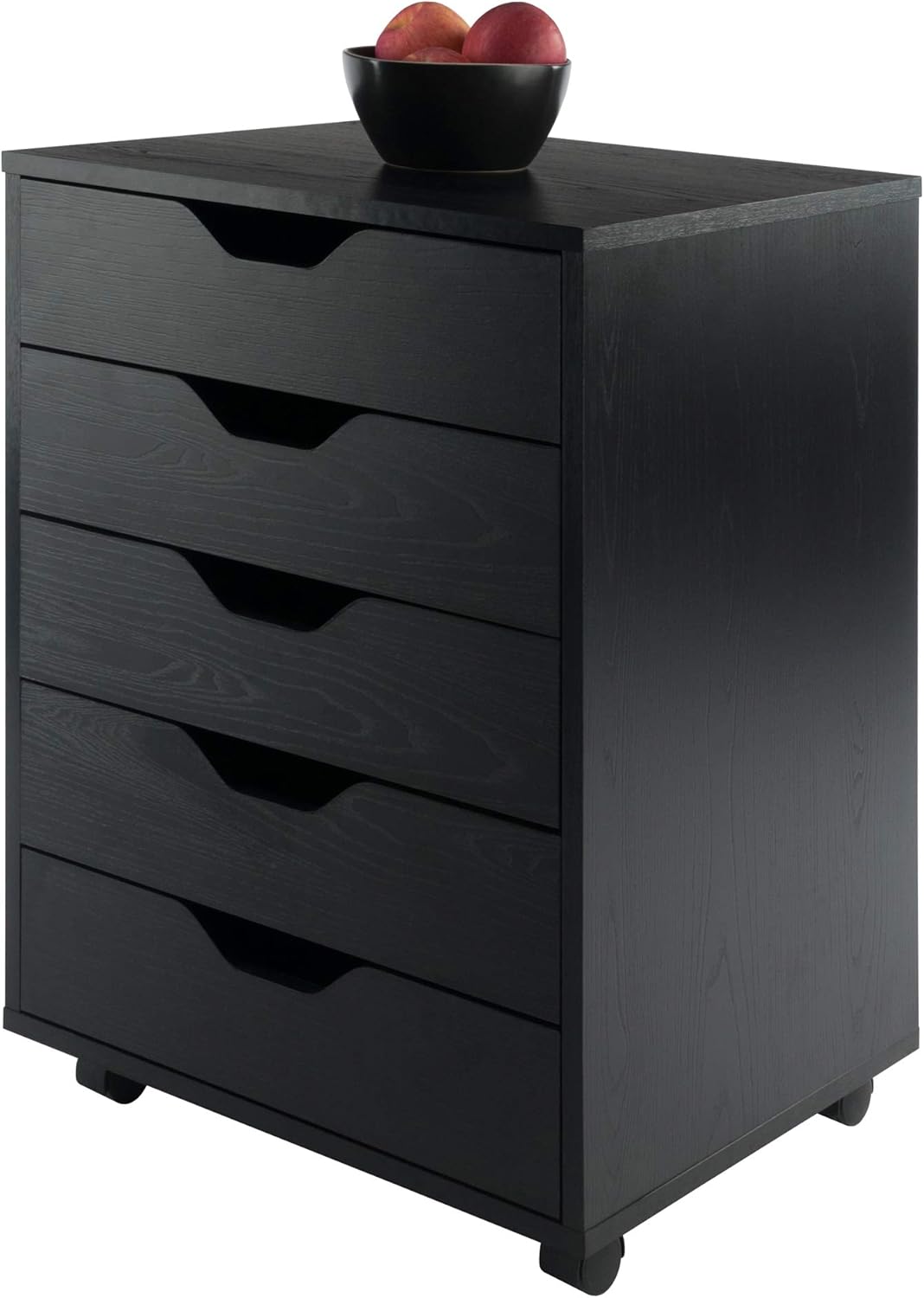 Winsome Halifax Storage/Organization, 5 drawer, Black: Furniture & Decor