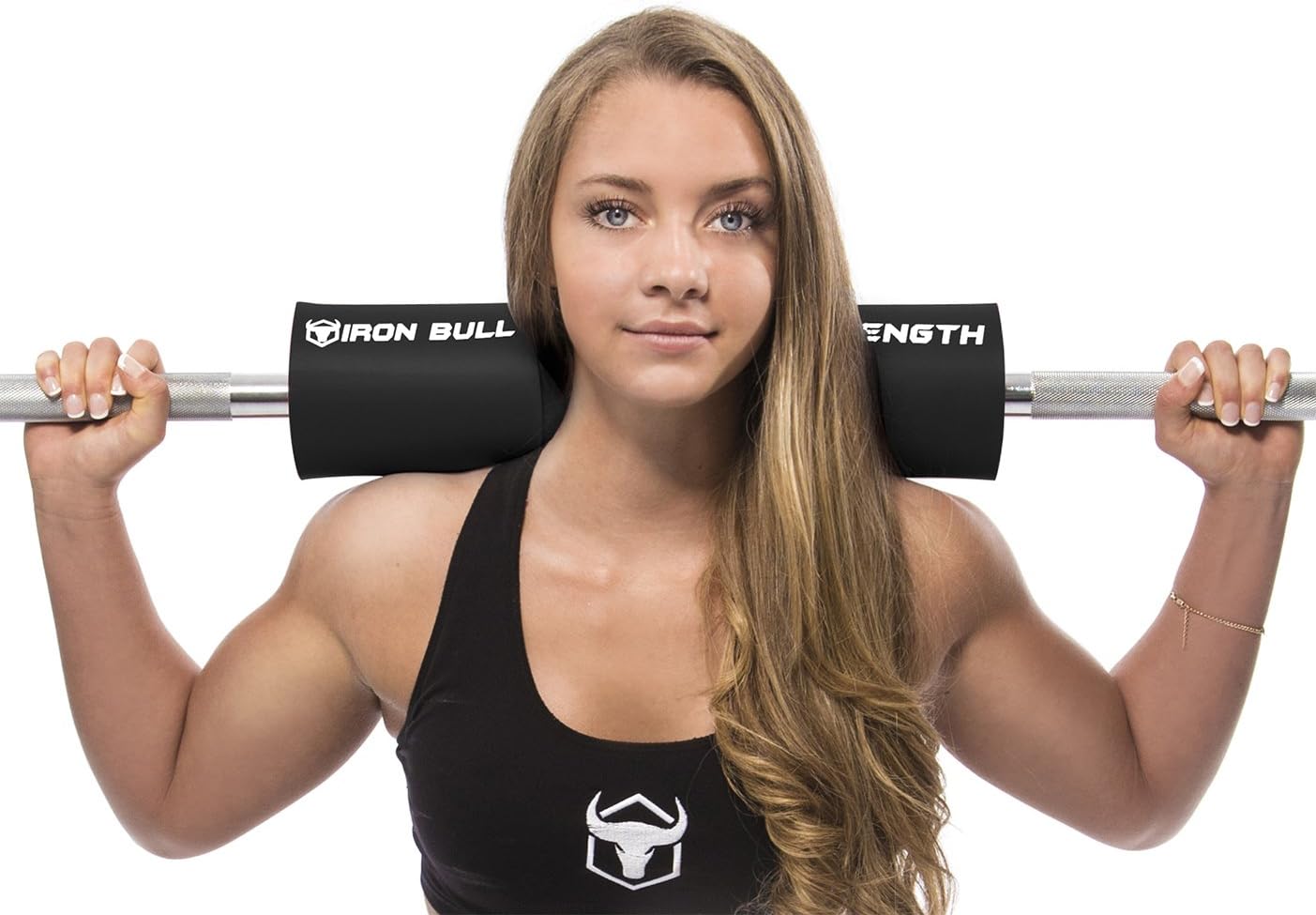 Iron Bull Strength Advanced Squat Pad - Barbell Pad for Squats, Lunges & Hip Thrusts - Neck & Shoulder Protective Pad Support (Black) : Garden & Outdoor