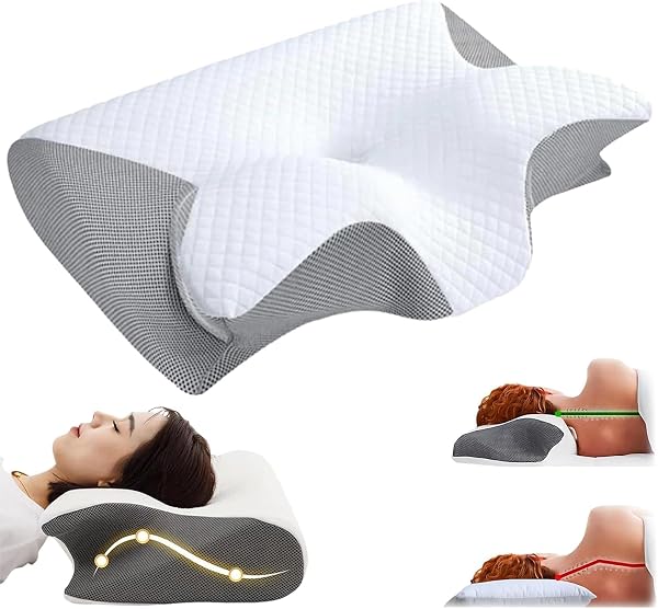 IMGJSX NECK PILLOW HOSPITALITY COLLECTION, CERVICAL NECK PILLOW FOR NECK PAIN RELIEF, SUPPORT YOUR HEAD, NECK, PINE, SHOULDERS, PROPER ALIGNMENT ERGONOMIC PILLOWS