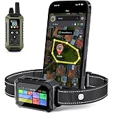 GPS Wireless Dog Collar Fence System - No Monthly Fee App Control, Custom Polygon Boundary &amp; Remote Training, Free Phone Tracker for Up to 5 Pets, Virtual Electric Fence for Dogs