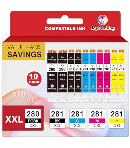 Canon Printer Ink 5-Pack Ink Cartridges For Canon PGI-280 & CLI-281 XXL – Compatible With Pixma TS/TR Series Canon 280 281 Ink - Foto 4