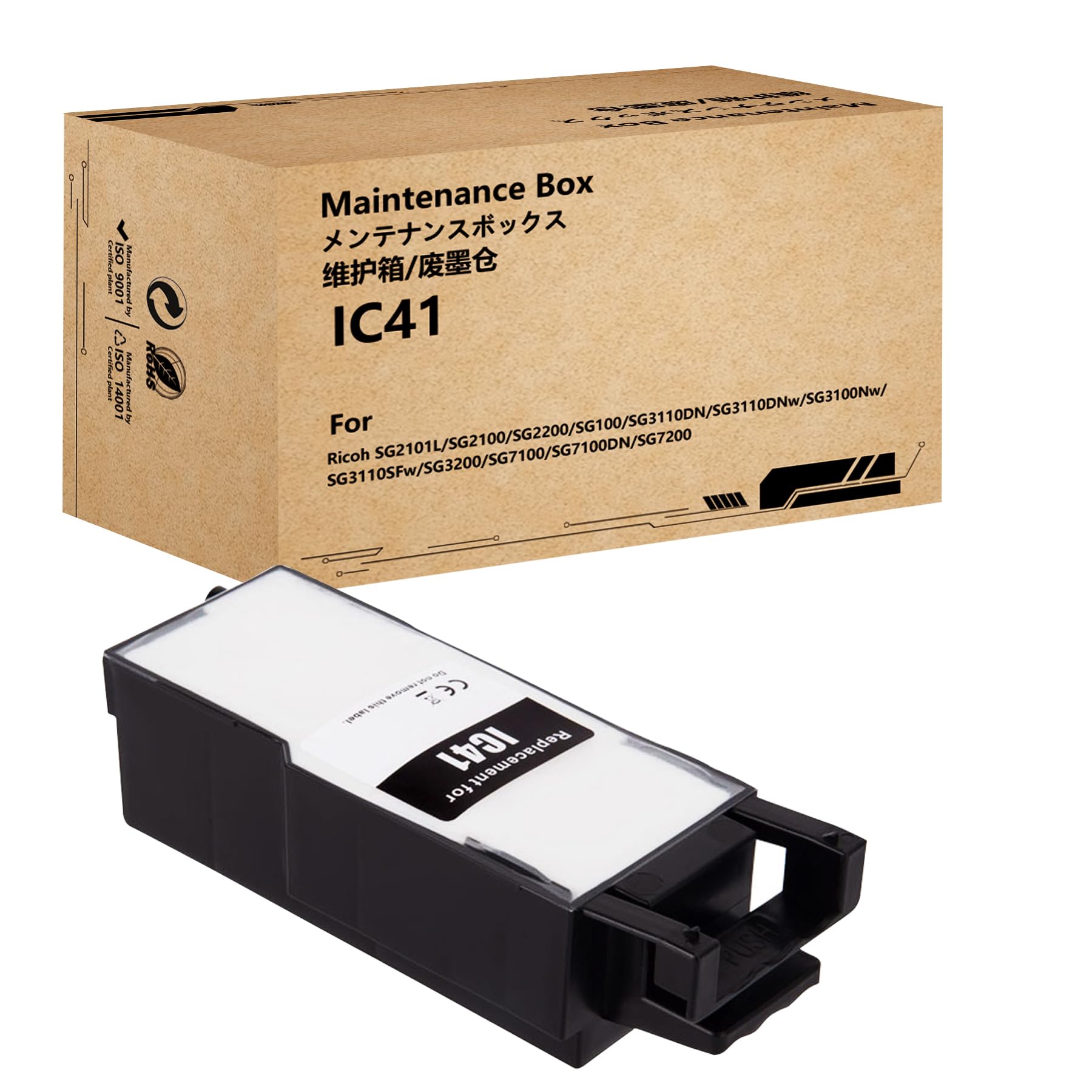 HEMEINY IC41 Ink Collector Uint Waste Ink Tank Compatible with SAWGRASS Virtuoso SG400 SG800 SG500 SG1000 SG3100DN SG3100DNW SG3100SNW SG3110SFNW SG7100DN SG3200 SG7200 SG3210dnw Printer