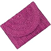 ASJFASHION Straw Clutch Bag for Women Envelope Woven Clutch Handbag Summer Beach Purse