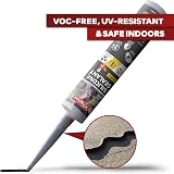 XFasten Black Silicone Sealant 10.1 oz Cartridge Waterproof Caulk view 3