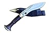 thumbnail image 2 of GK&CO. Kukri House Authentic Knife-12 Blade World War II 'The Survival Alive' Kukri/Khukuri Full Tang With Black Leather Sheath-Handmade In Nepal -Warehoused & Ship From USA 2 of 14