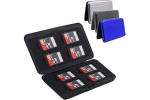3 Pcs Aluminum SD TF Memory Card Cases 16 Slots, AFUNTA Water Resistant Shock-Proof SD Micro SD TF SDHC SDXC Camera Card Stor