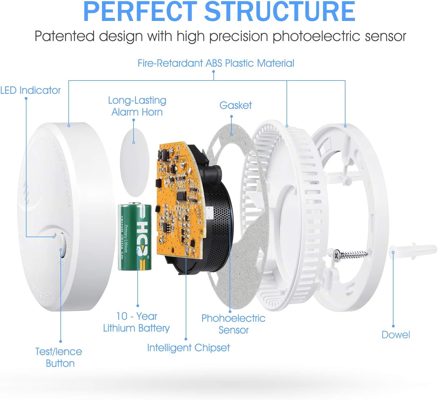Heiman HS1SA-E - Zigbee Smoke Detector (en14604 Certified - View #7