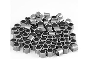 PLUMBINGMASTER 1/2 Inch PEX Stainless Steel Press Sleeves(Pack of 100) for Brass (ASTM F1807) or Poly PPSU (ASTM F2159) Pex Fittings
