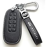 ZERAL Car Key Fob Case,for 2018-2022 Infiniti QX60,QX502022 Infiniti Q50, Q60, 2023 Infiniti QX55(5-button Key Fob) Black