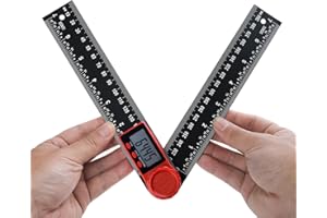 Digital Angle Finder,200mm/7 Inch Digital Inclinometer Protractor Angle Measure Tool for Construction,Protractor Angle Ruler 