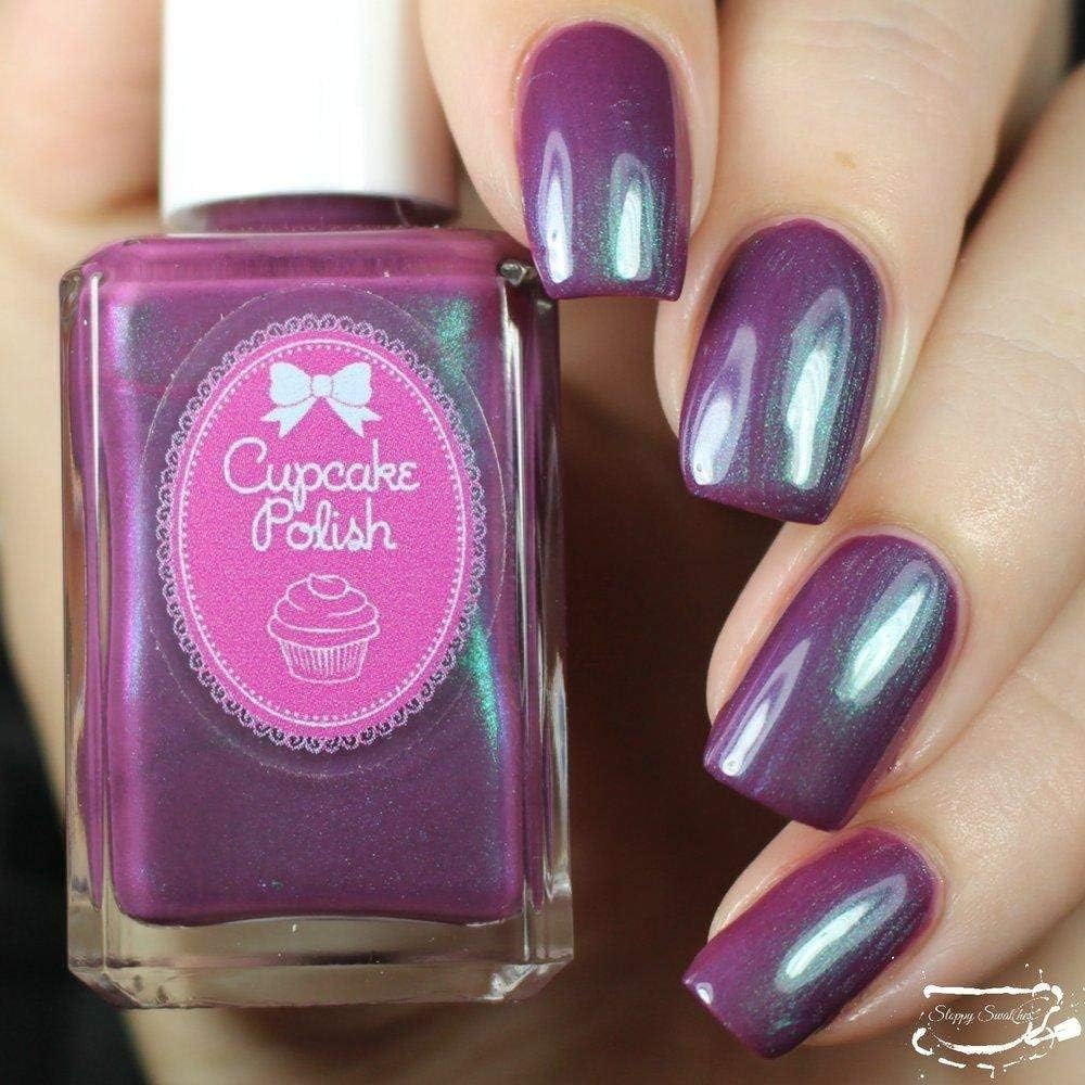 All Tide Up - mauve dark pink multichrome nail polish by Cupcake Polish
