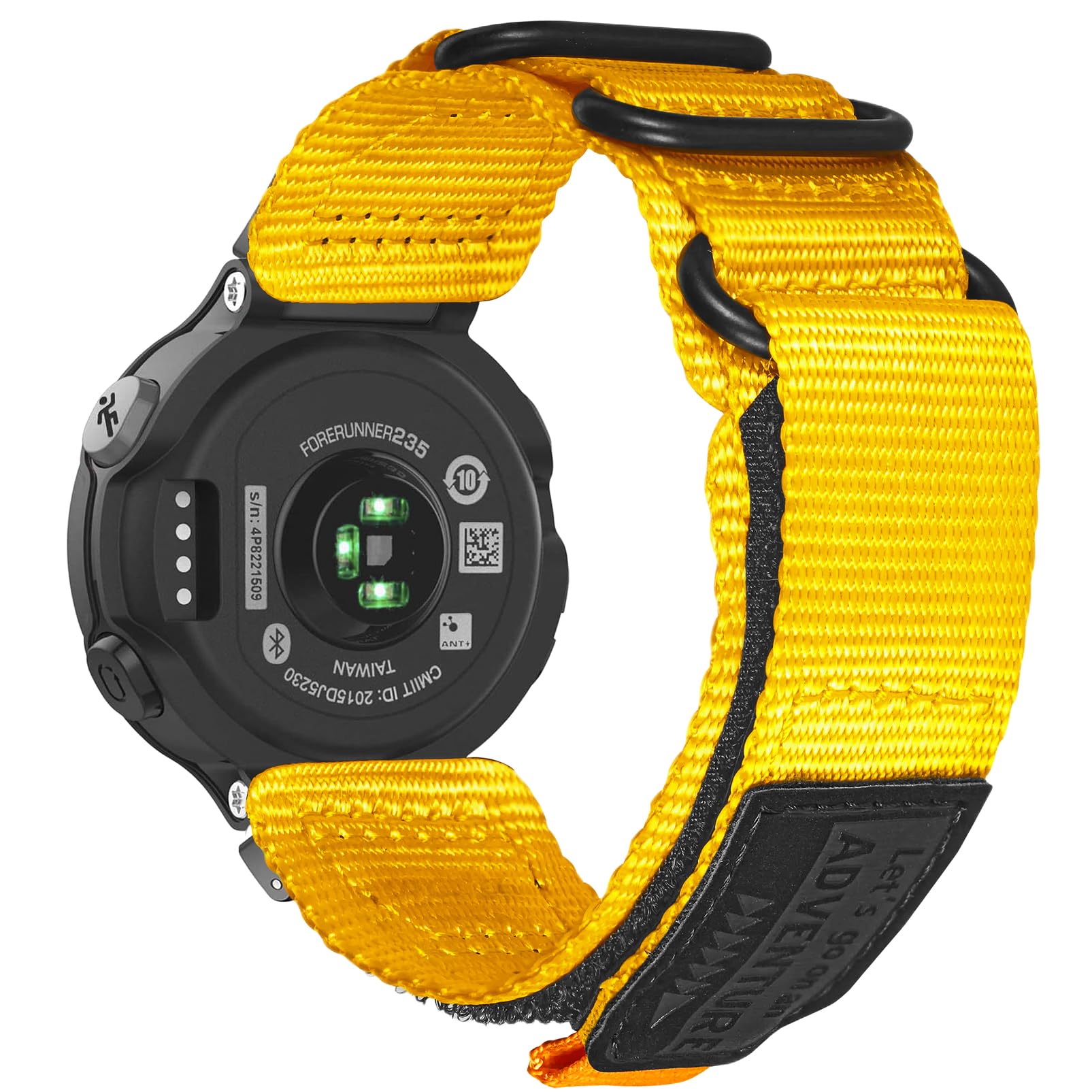 torbollo Compatible with Garmin Forerunner 235, Rugged Replacement Watch Band Strap Wristband for 220/230/235/620/630/735XT/235 Lite Smart Watch for Women Men