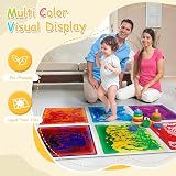 Art3d Colorful Liquid Sensory Floor Tiles 11.8 x 11.8 6 pcs view 7