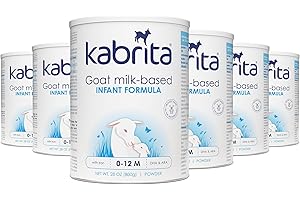 Kabrita Goat Milk-Based Infant Formula – 28oz – Pack of 6 – Natural, Gentle Baby Formula – European, Non-GMO – Ages 0-12 Months