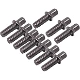 10 Pieces Drum Tension Rods Smooth Deep Thread Strong Short Screws Percussion Hardware for Snare Drum DIY Accessories Replaces Parts, M6X15mm