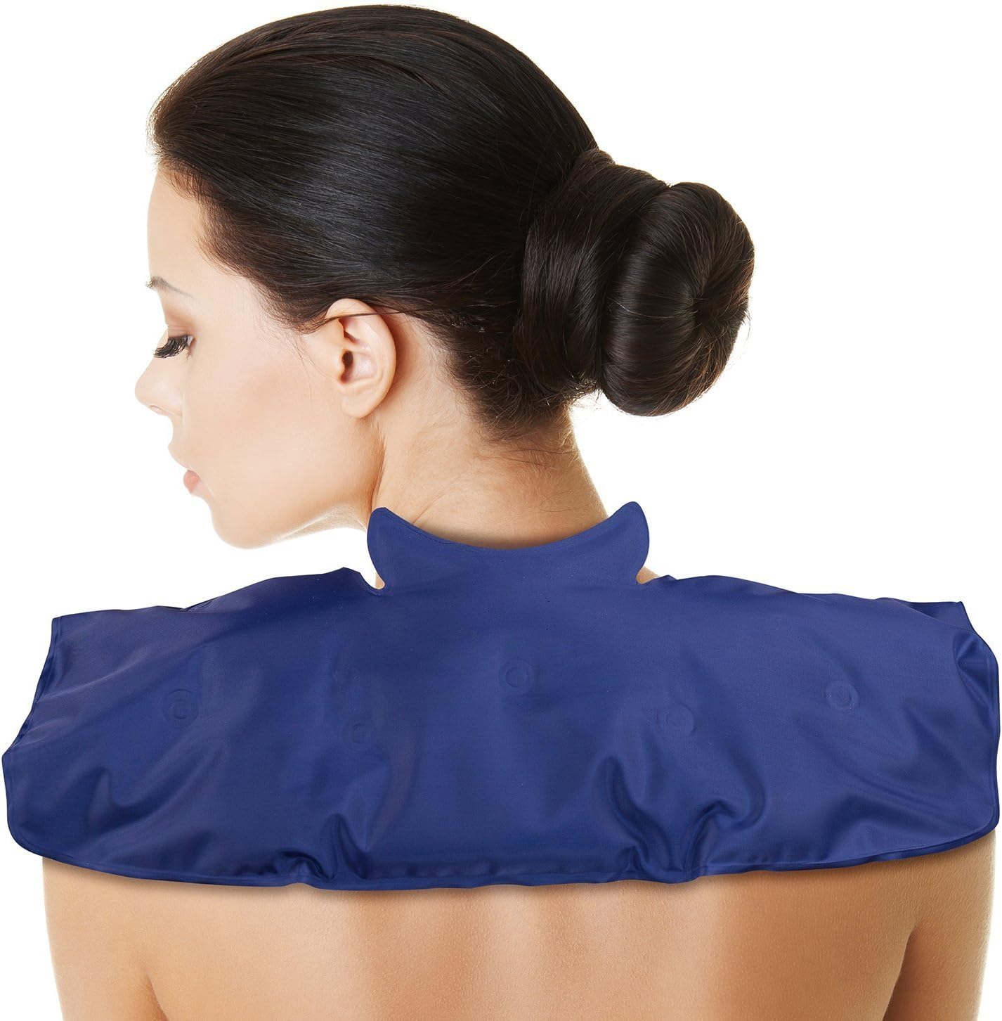 Inerzen Neck and Shoulder Hot and Cold Big Gel Pad Full Coverage Therapy Wrap for Pain, Muscle, Stress Relief - Microwavable and Freezable: Health & Personal Care